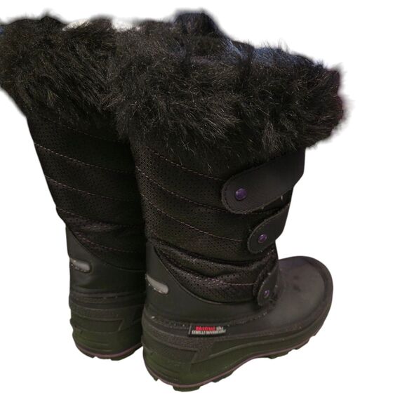 Kids Snow Boots made in Canadian Waterproof Winter Warm Lined Ski size 2 - Picture 2 of 16